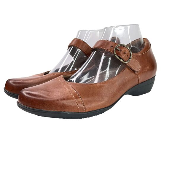 Dansko Fawna Women’s US 10 EU 40 Burnished Brown Leather Mary Jane Comfort Shoes - Picture 5 of 13
